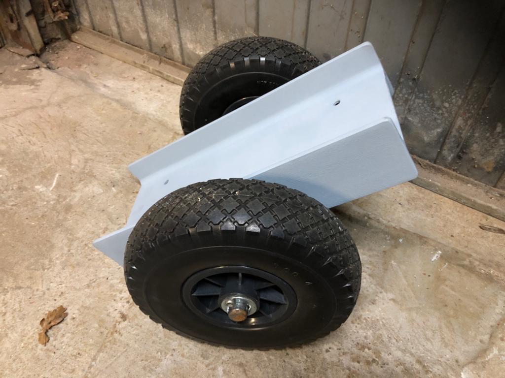 Lange lading trolley, Doe-het-zelf en Verbouw, Transportwagens, 100 liter of meer, Ophalen, Zo goed als nieuw, Transportkar