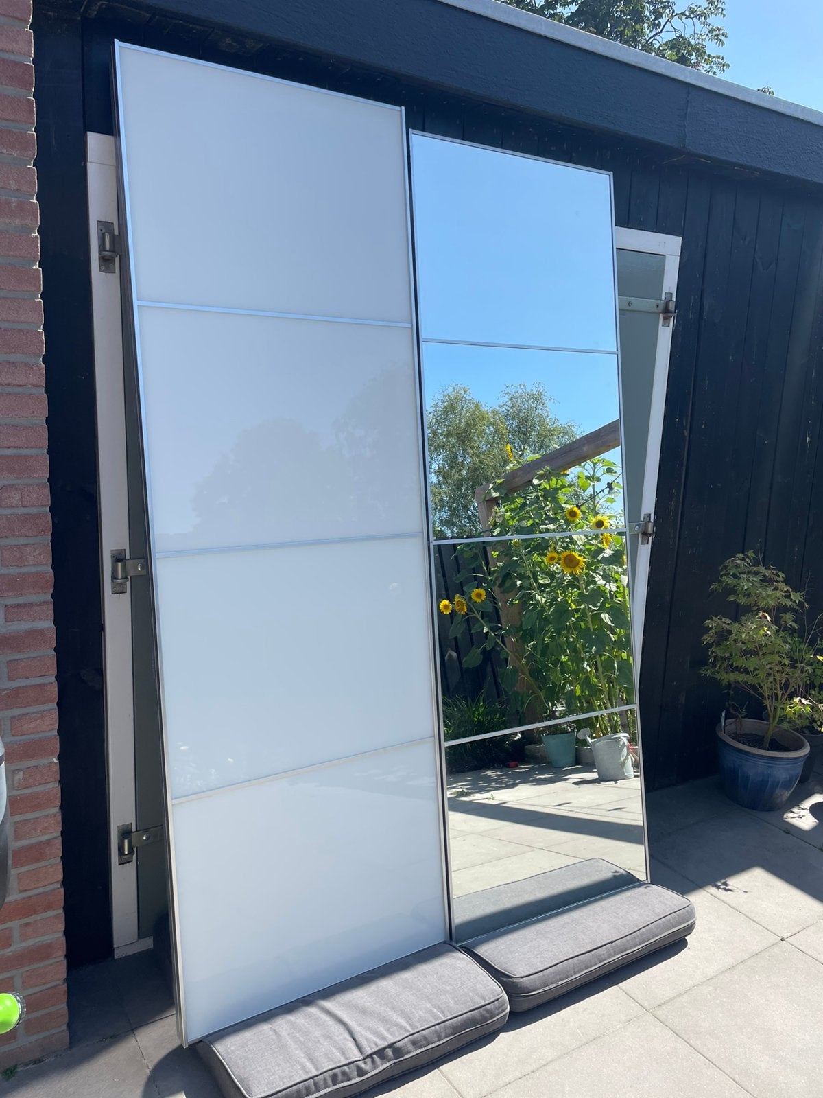 2x keer Ikea Pax kast, Ophalen, Gebruikt, 200 cm of meer, Glas
