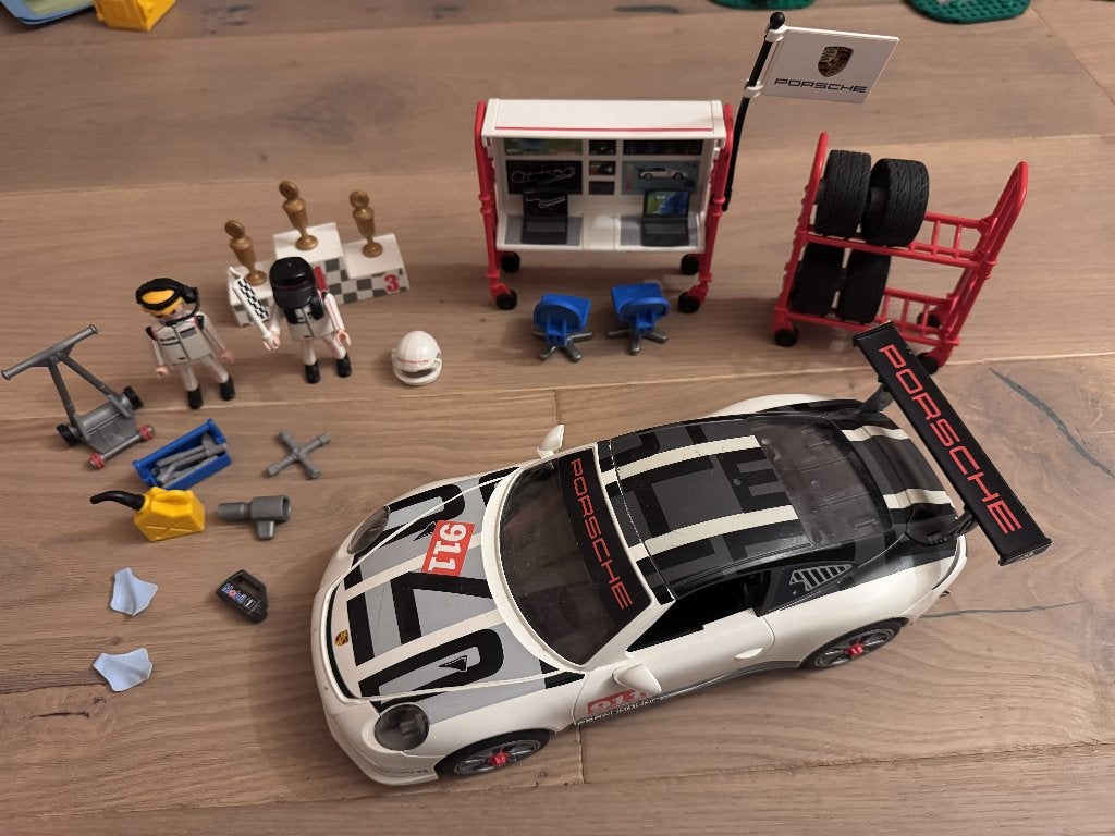 Playmobil Porsche 911 GT3 Cup 9225, Gebruikt, Complete set, Overige typen, Ophalen of Verzenden