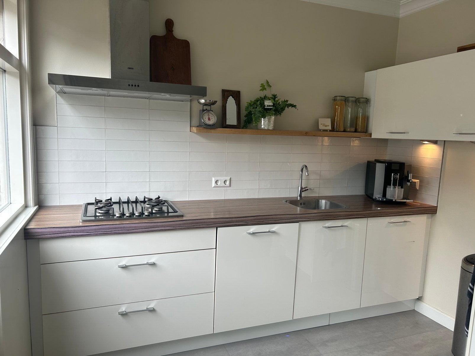 Keuken, Ophalen, Gebruikt, Wit, Dubbelwandige keuken