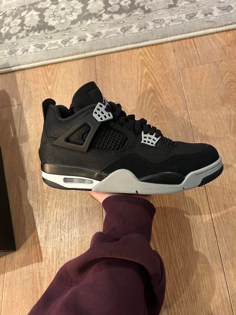 Air jordan 4 retro SE Black canvas, maat 44, Kleding | Heren, Schoenen, Ophalen of Verzenden, Nieuw, Zwart