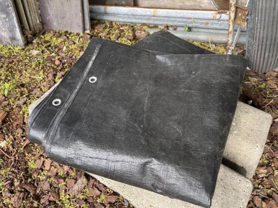 Bouwhek zeil, Tuin en Terras, Tuinhekken en Hekwerk, Ophalen, Gebruikt, Kunststof, Overige typen