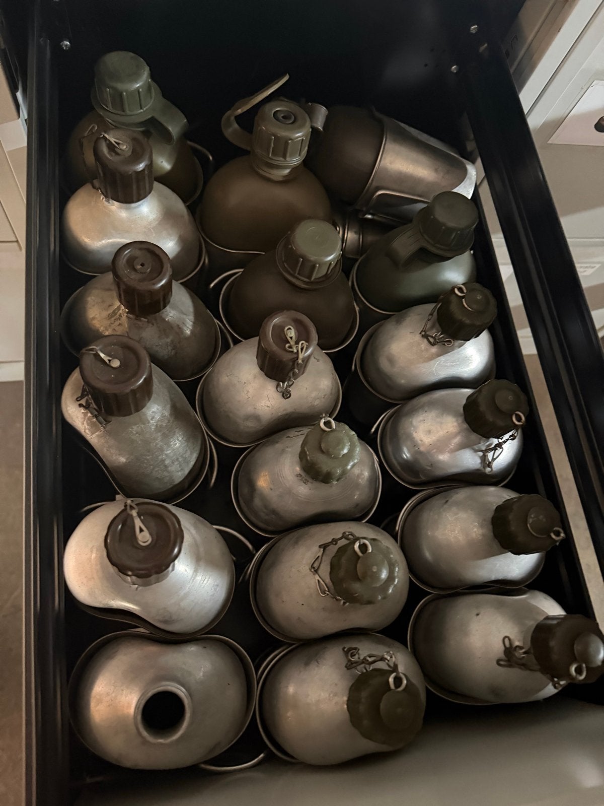 20x Leger veldfles aluminium en kunststof, Ophalen of Verzenden, Landmacht, Overige gebieden, Overige typen