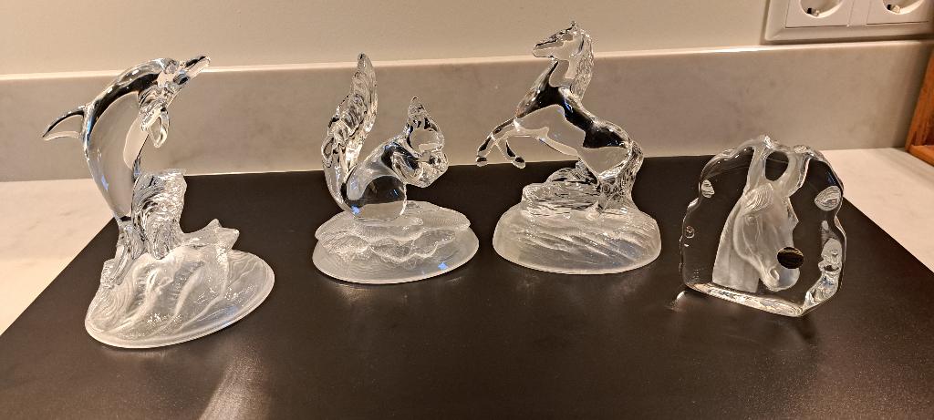 Kristallen beeldjes, Antiek en Kunst, Antiek | Glas en Kristal, Ophalen of Verzenden