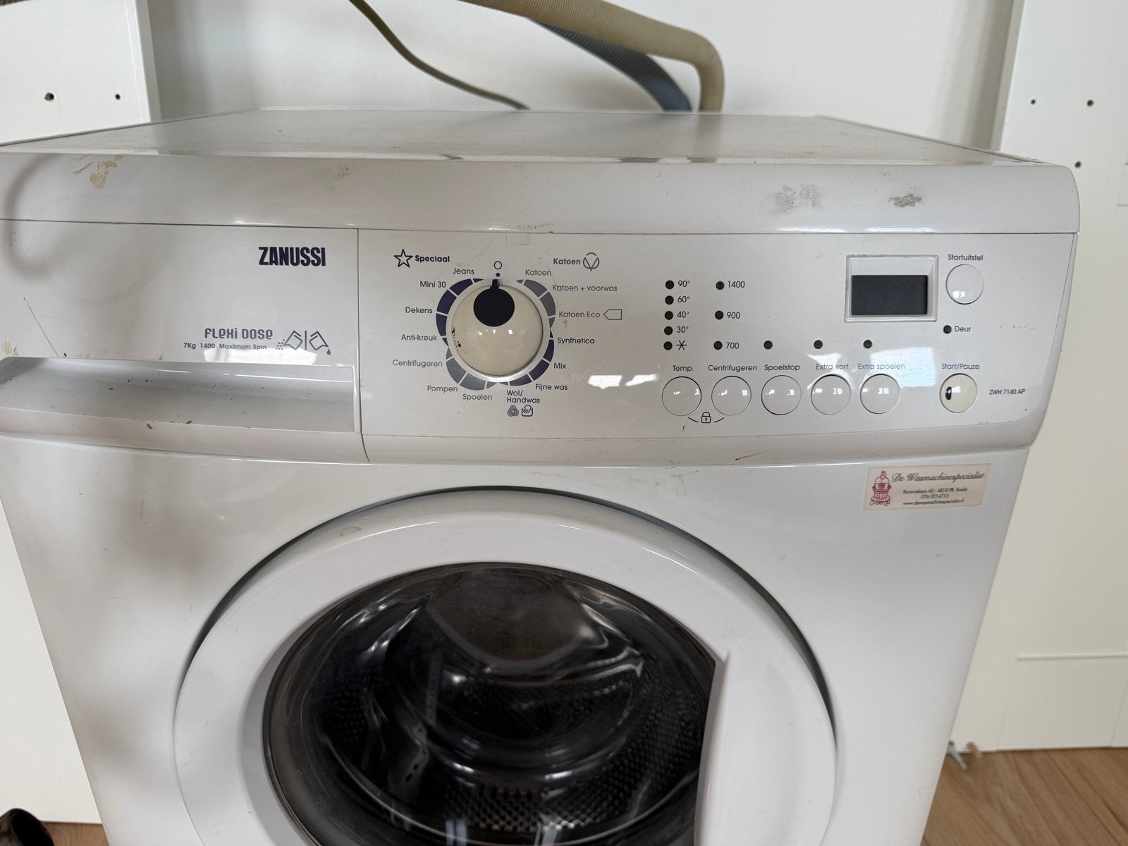 Zanussi Wasmachine, Gebruikt, Ophalen of Verzenden, Voorlader, 85 tot 90 cm