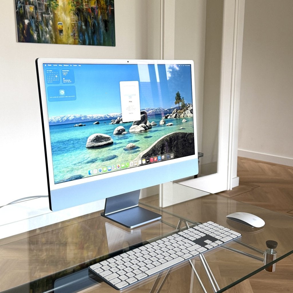 Apple iMac 2021 M1 256GB blauw /8-core /numeriek /garantie, Apple, Zo goed als nieuw, Support@apple.com, Apple Park Way, Cupertino, California