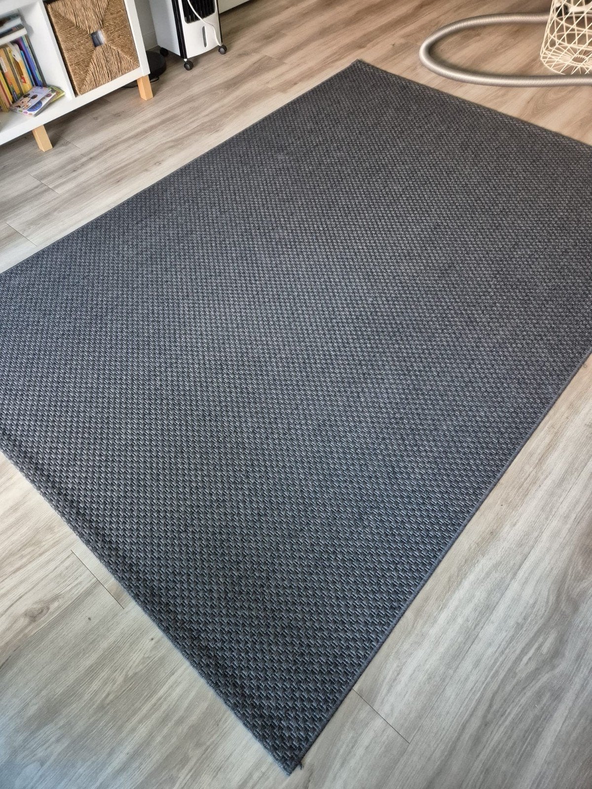 IKEA Morum Vloerkleed - Donkergrijs, 200x300 cm, Ophalen, 200 cm of meer, Zo goed als nieuw, 200 cm of meer