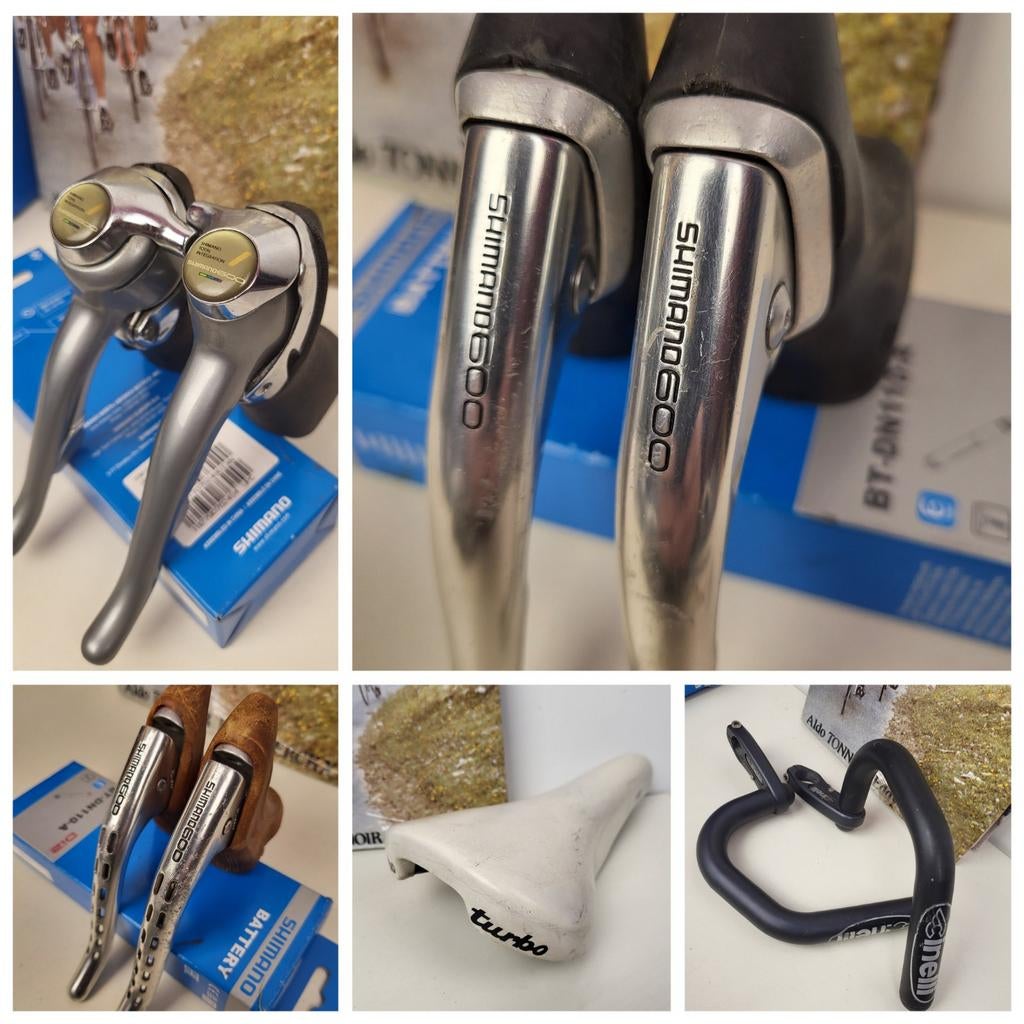 Shimano shifters tricolor Ultegra remgrepen 600 ex turbo, Fietsen en Brommers, Fietsonderdelen, Gebruikt, Shimano, Stuur, Ophalen of Verzenden
