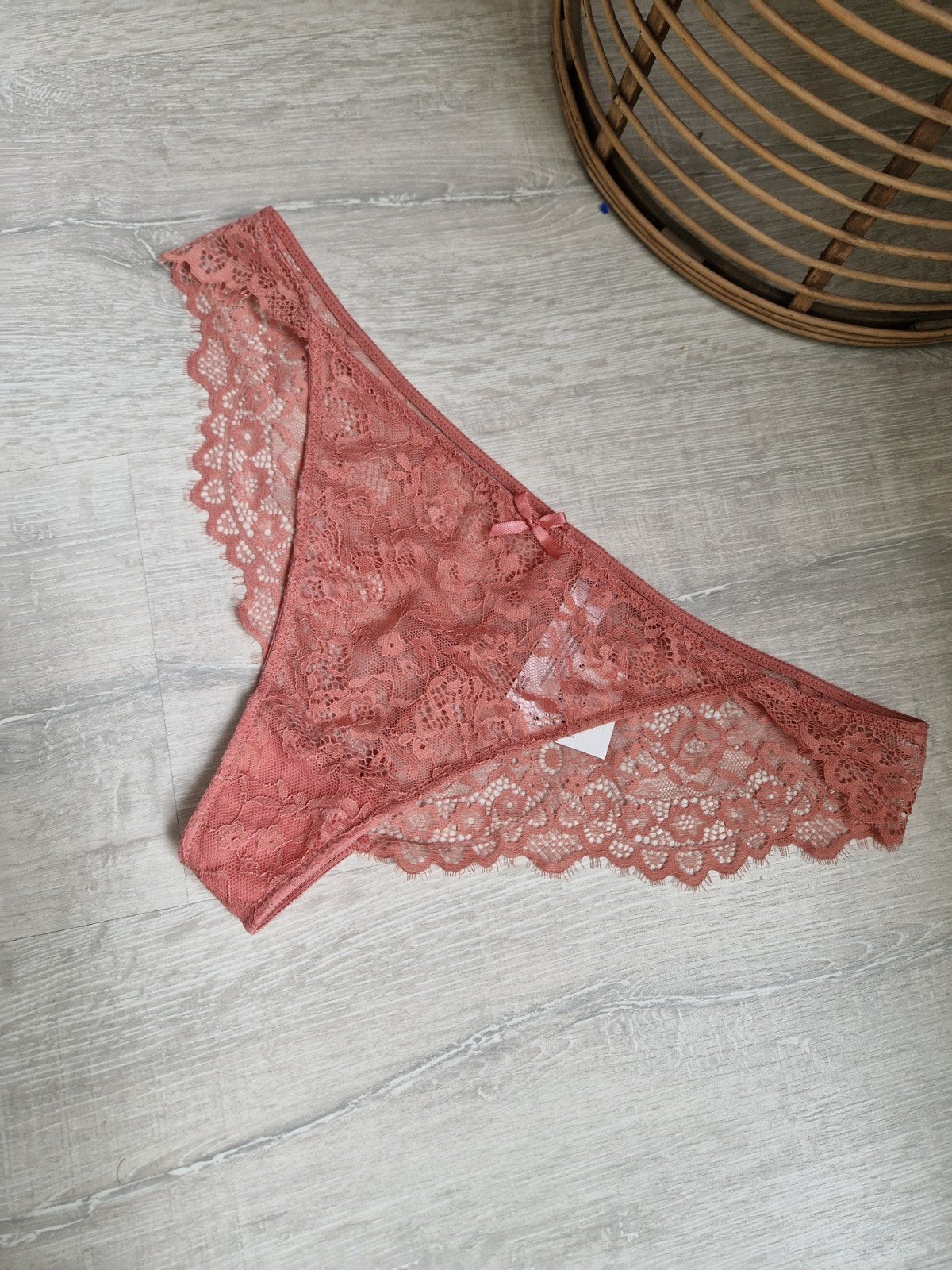 Nieuwe Kanten String Roze Maat L, Kleding | Dames, Zeeman, Ophalen of Verzenden, Roze, String