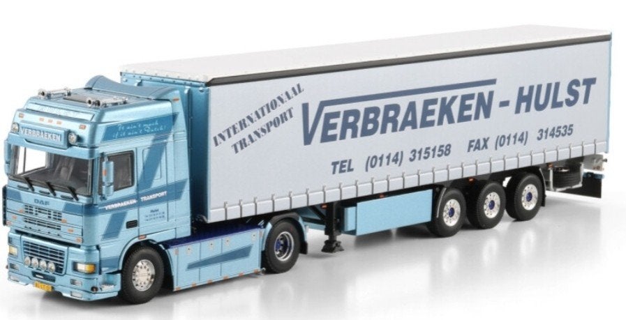 WSI DAF 95XF SUPER + SCHUIF ZEIL TRAILER - VERBRAEKEN, Wsi, ., Nieuw, Ophalen of Verzenden