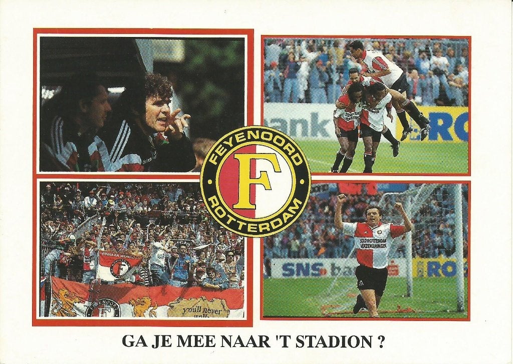1994 fotokaart Free Card Feyenoord, Verzenden, Zo goed als nieuw, Feyenoord, Overige typen
