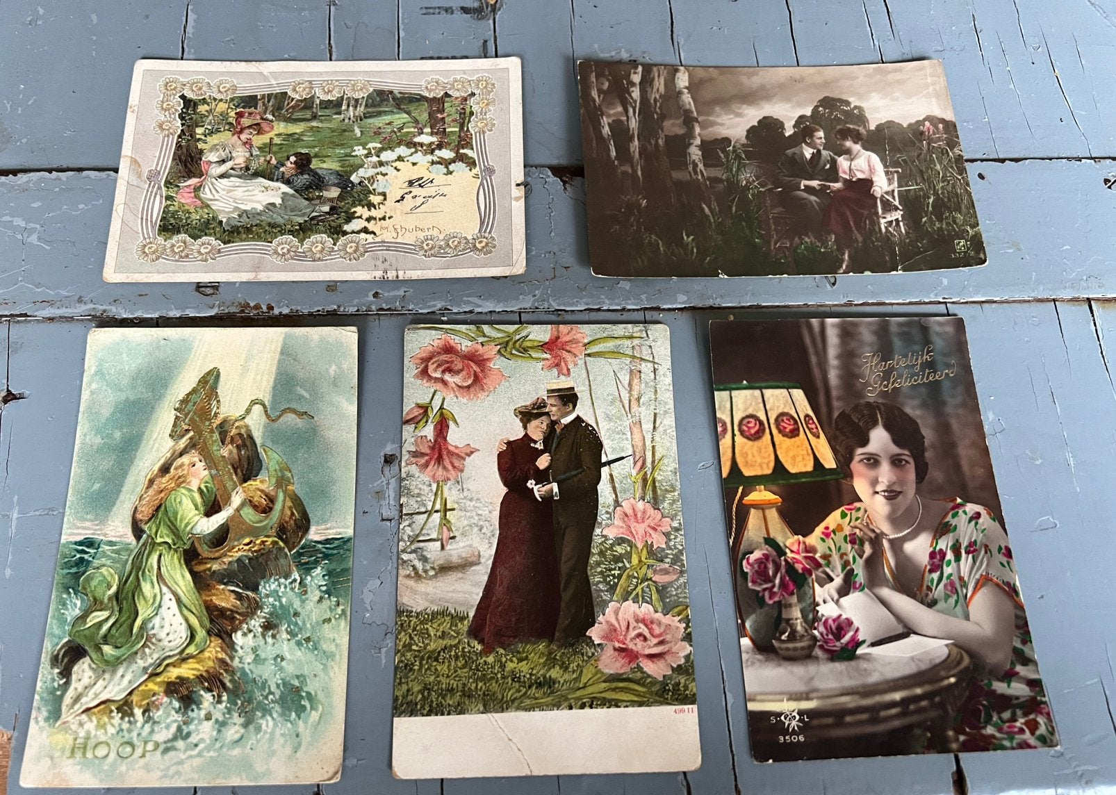 5 x Oude postkaarten, Ophalen of Verzenden, Voor 1940, Gebruikt