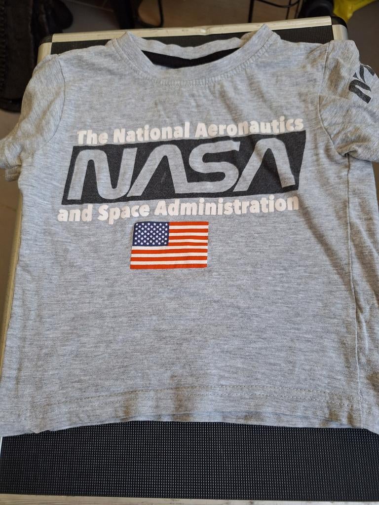 Grijs Nasa tshirt Maat 92, Kinderen en Baby's, Kinderkleding | Maat 92, Gebruikt, Onbekend, Ophalen of Verzenden, Onbekend