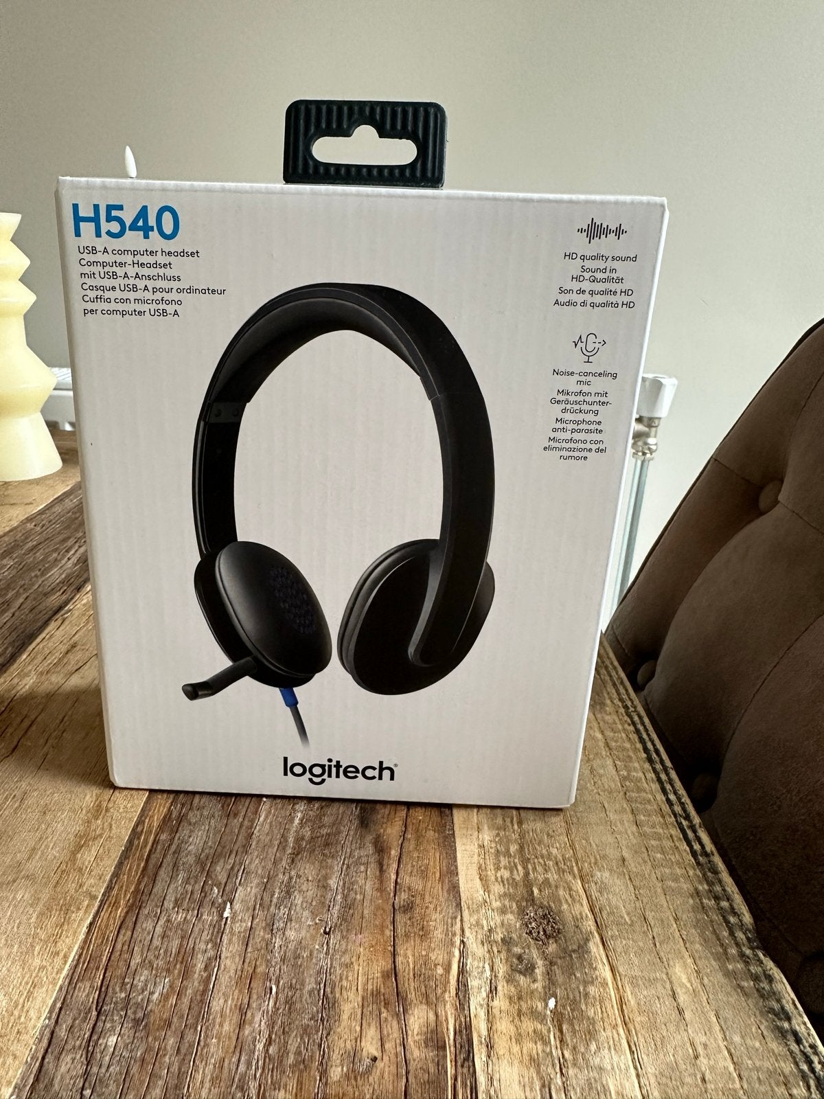 Logitech H540 USB-A Computer Headset - Nieuw in doos, Computers en Software, Ophalen of Verzenden, Nieuw, Bedraad, Over-ear