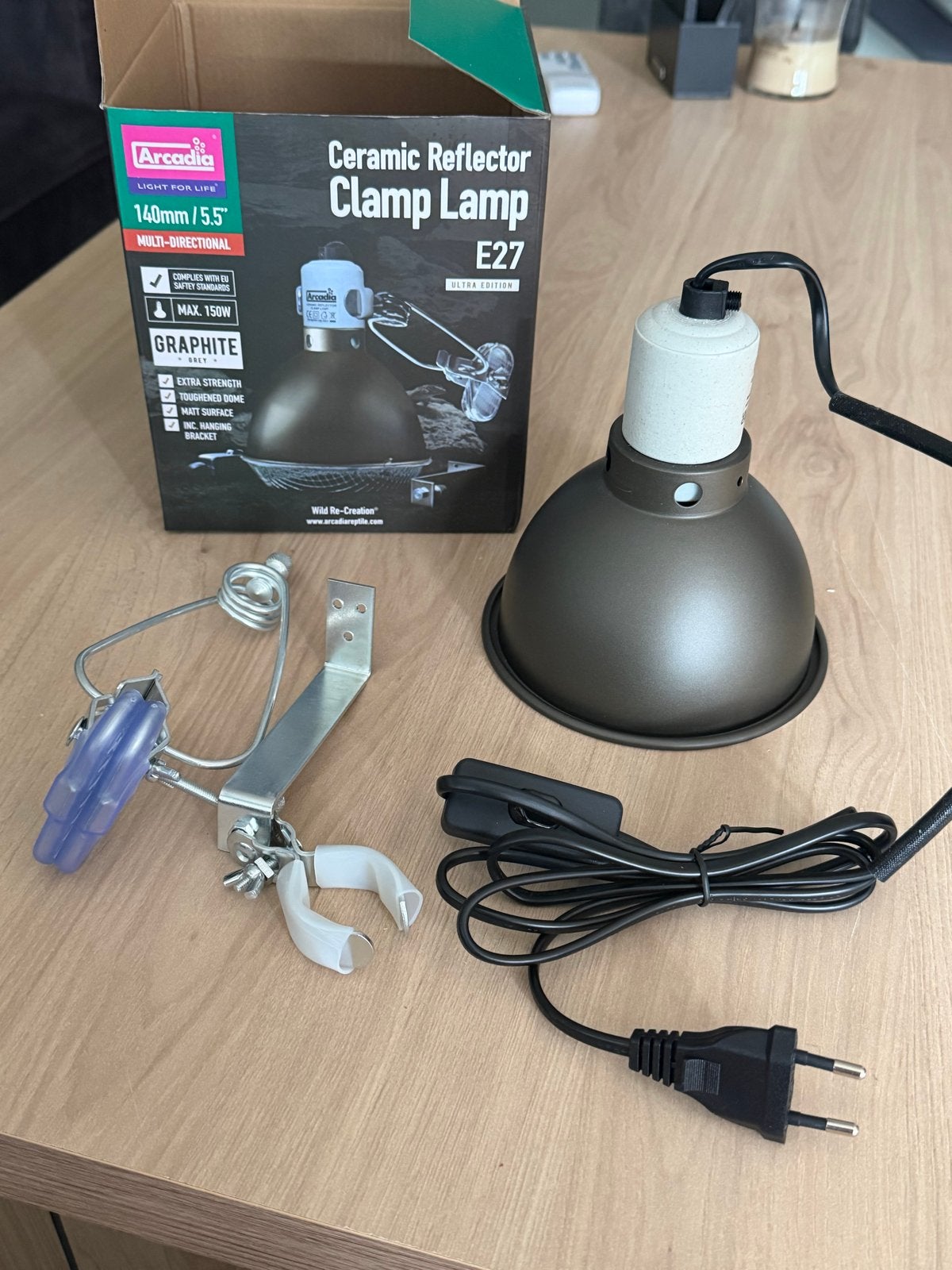 Arcadia keramische fitting met reflector en klem, Dieren en Toebehoren, Ophalen, Nieuw