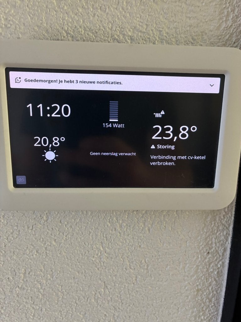 Toon Thermostaat (geroot)– vrij voor apps en uitbreidingen, Ophalen of Verzenden, Slimme thermostaat, Zo goed als nieuw