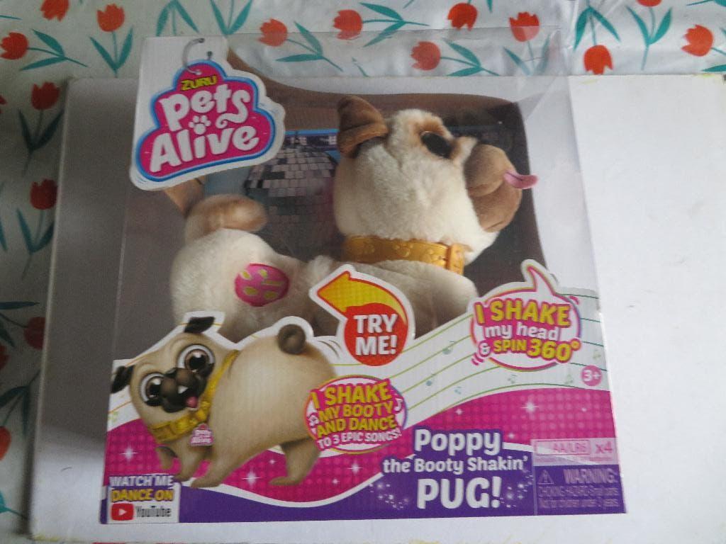 ZURU PETS ALIVE -- POPPY THE BOOTY SHAKIN PUG, Ophalen of Verzenden, Zo goed als nieuw, Jongen