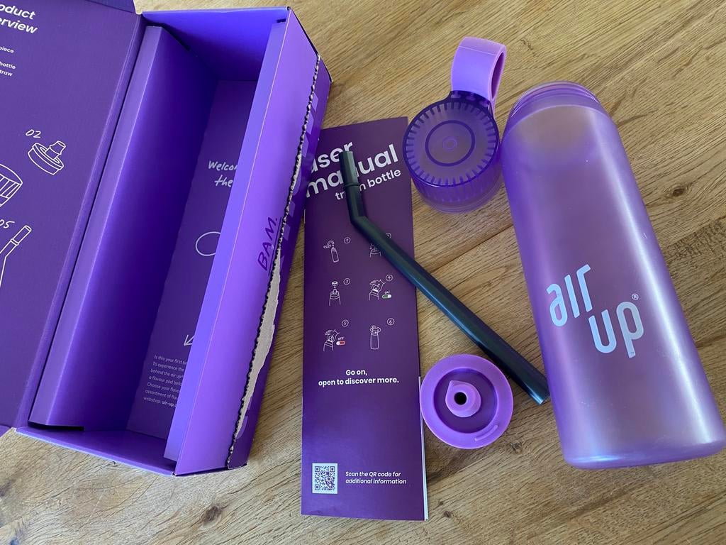 Air Up ZGAN met doos paars, Ophalen of Verzenden, Zo goed als nieuw