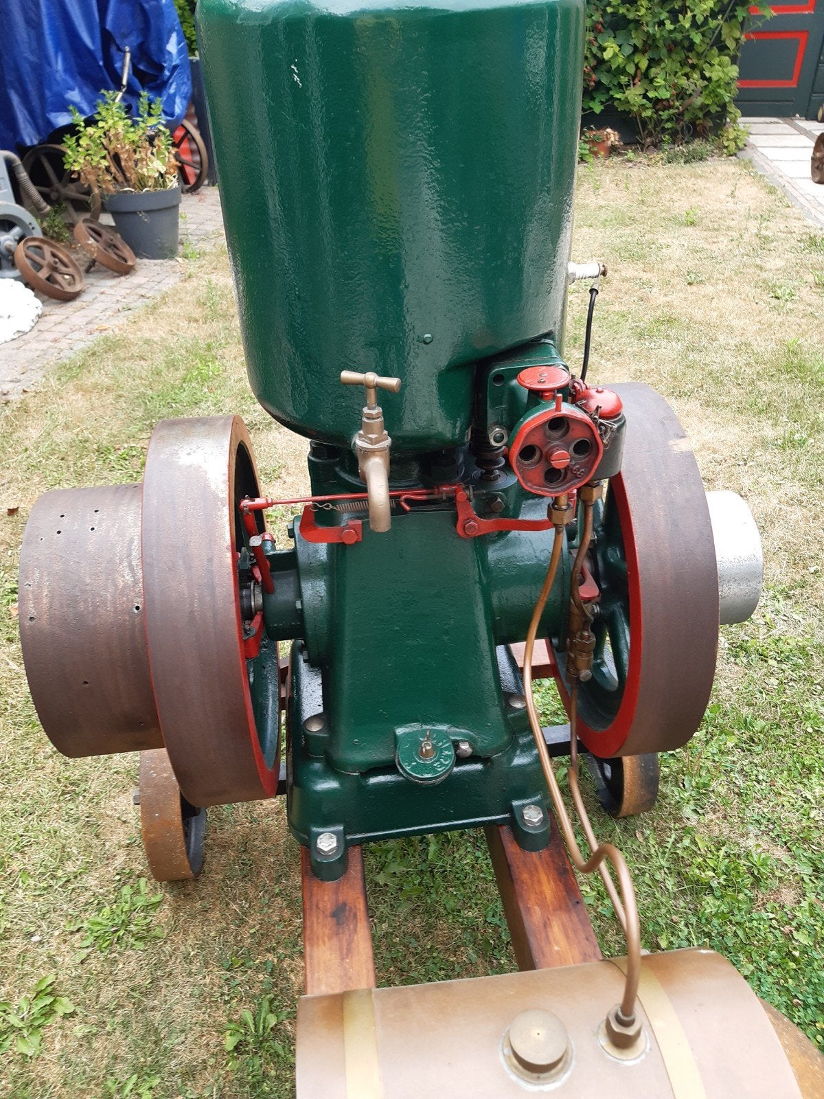 super mooie Lister met stuurbare kar, Ophalen, Benzinemotor