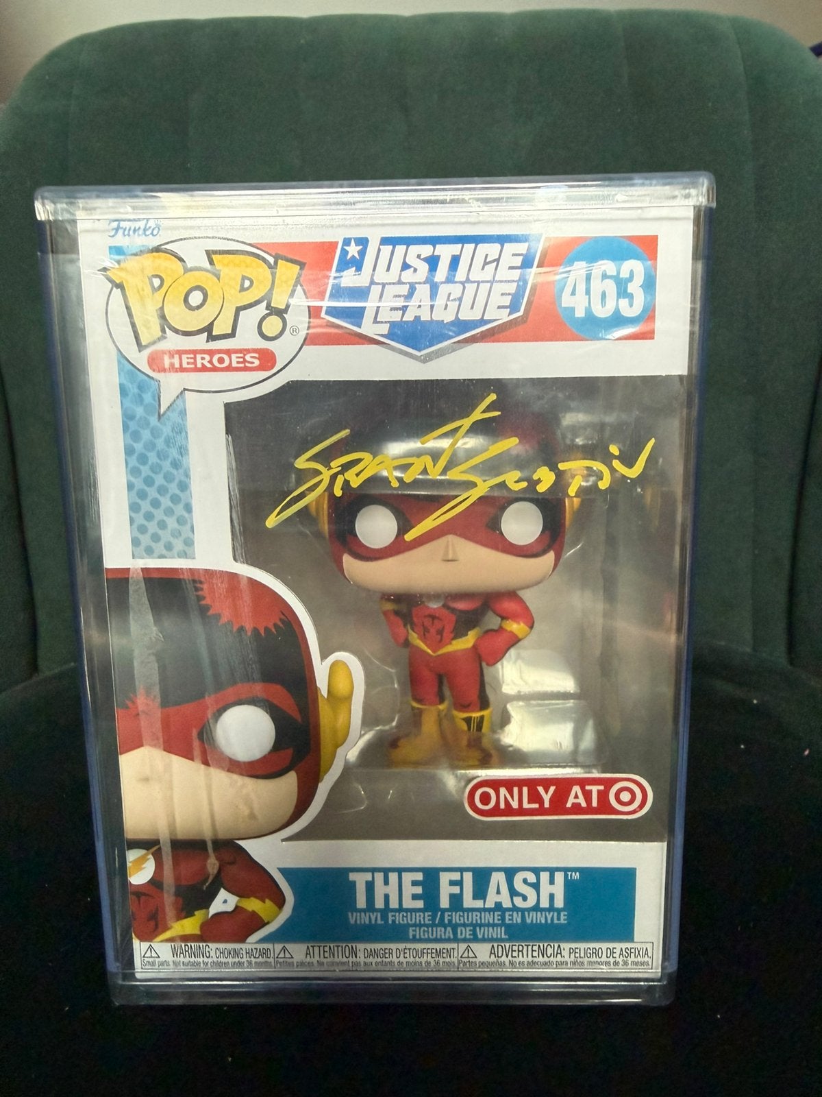 Funko Pop The Flash #463 - Gesigneerd door Grant Gustin, Ophalen of Verzenden, Zo goed als nieuw