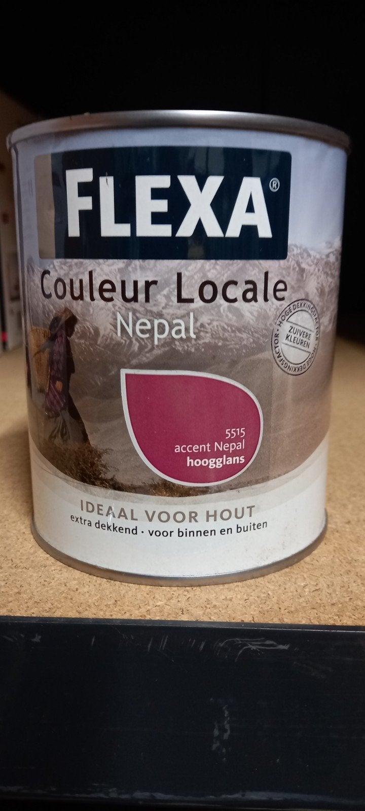 Flexa Couleur Locale Nepal Hoogglans Lak - 0.75L, Nieuw, Ophalen of Verzenden, Lak, Minder dan 5 liter