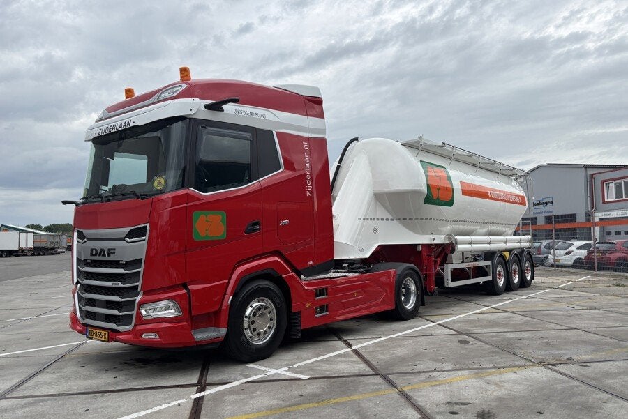 WSI  Daf  XG  met  Bulk  Trailer  van  Zijderlaan., Hobby en Vrije tijd, Ophalen of Verzenden, Nieuw, Bus of Vrachtwagen, Wsi