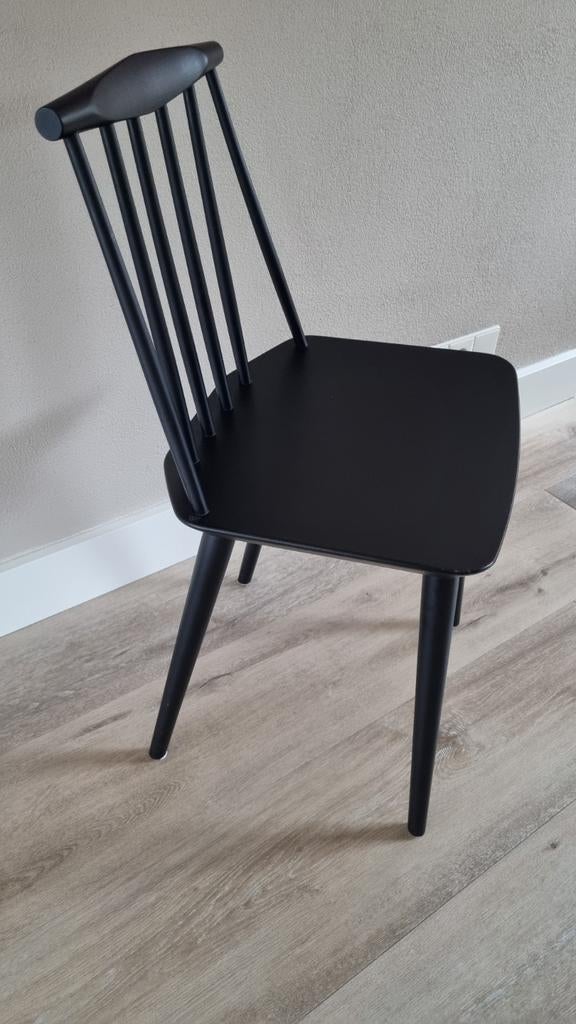 Zwarte eetkamerstoel van hout, Ophalen, Gebruikt, Zwart, Eén