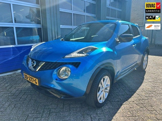 Nissan Juke 1.2 DIG-T S/S N-Connecta i Camera I Navi I Cruis, Auto's, Voorwielaandrijving, 639 kg, Stof, Met garantie (alle)