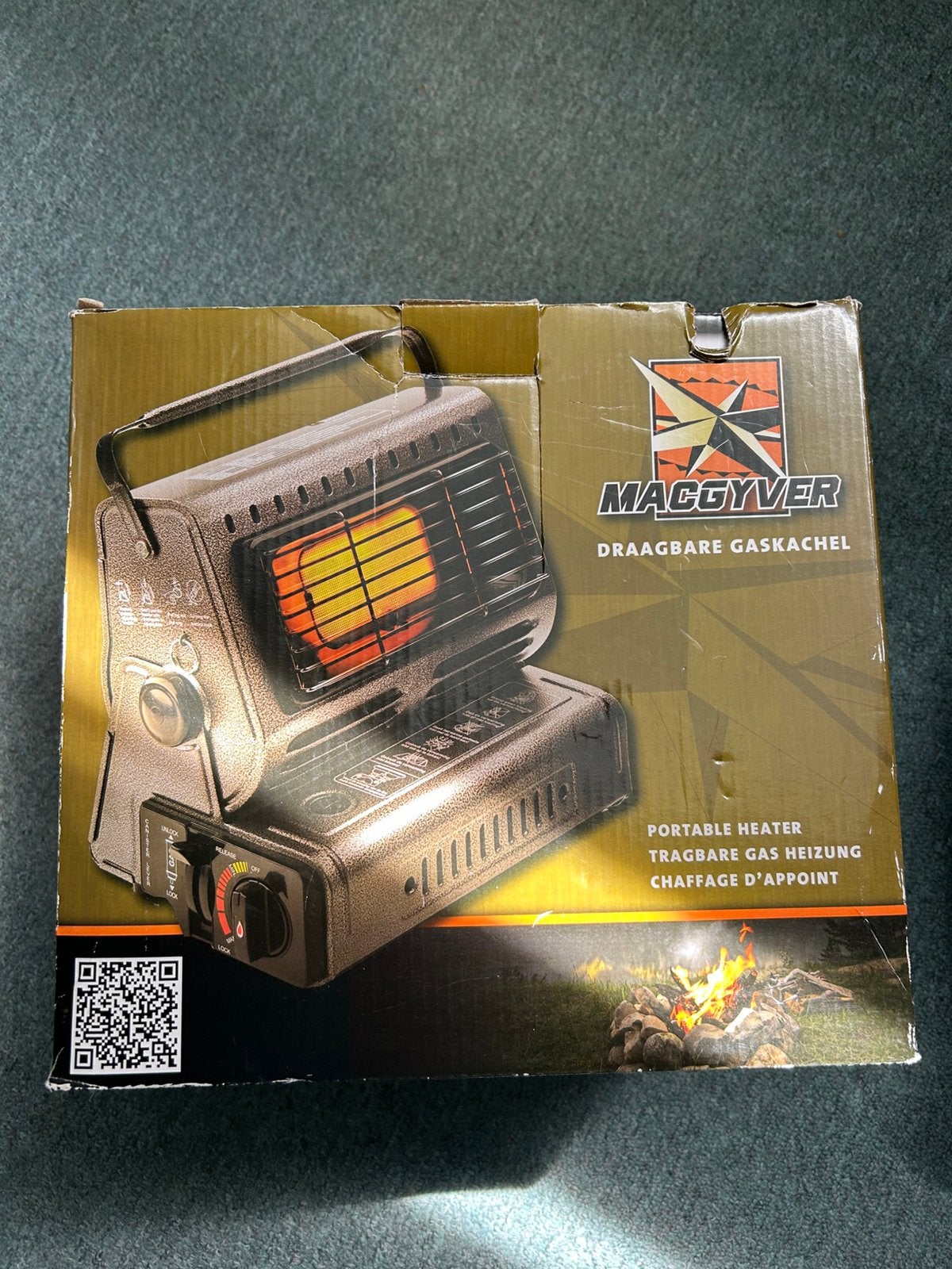 MACGYVER DRAAGBARE GASKACHEL MET ELEKTRONISCHE ONTSTEKING, Ophalen of Verzenden, Zo goed als nieuw