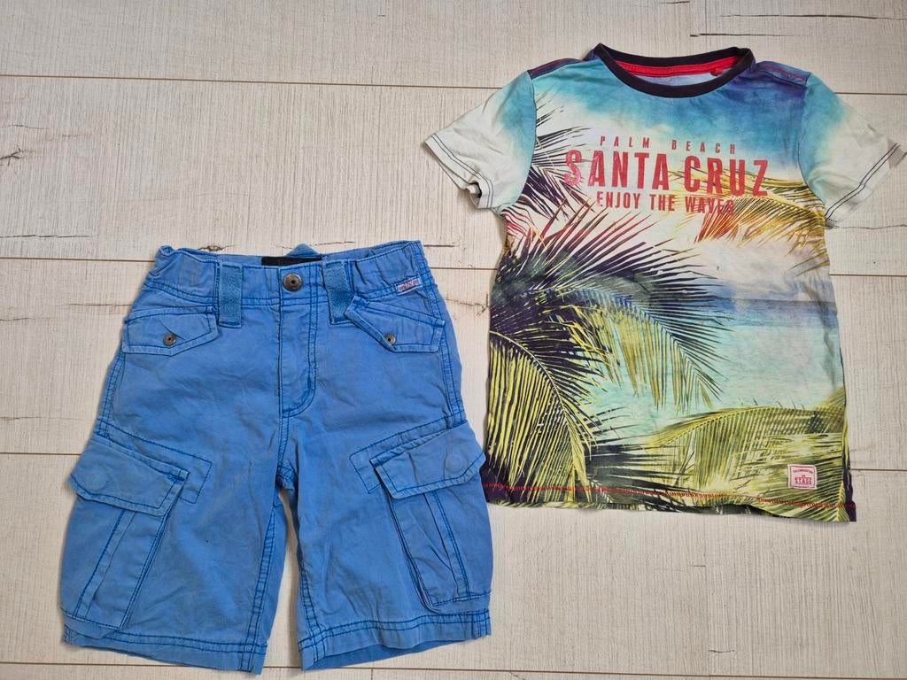 Leuk zomer setje jongen mt 122 (Tumble 'n Dry & We Fashion), Ophalen, Tumble 'n Dry, Jongen, Setje
