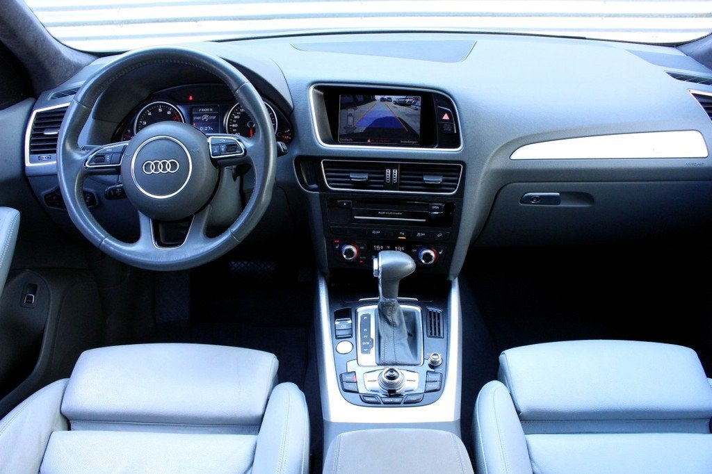 Audi Q5 2.0 TFSI Quattro S-Line 1eEIG ACC LEDER KEYLS STOELV, Auto's, Automaat, Gebruikt, Bedrijf, SUV of Terreinwagen