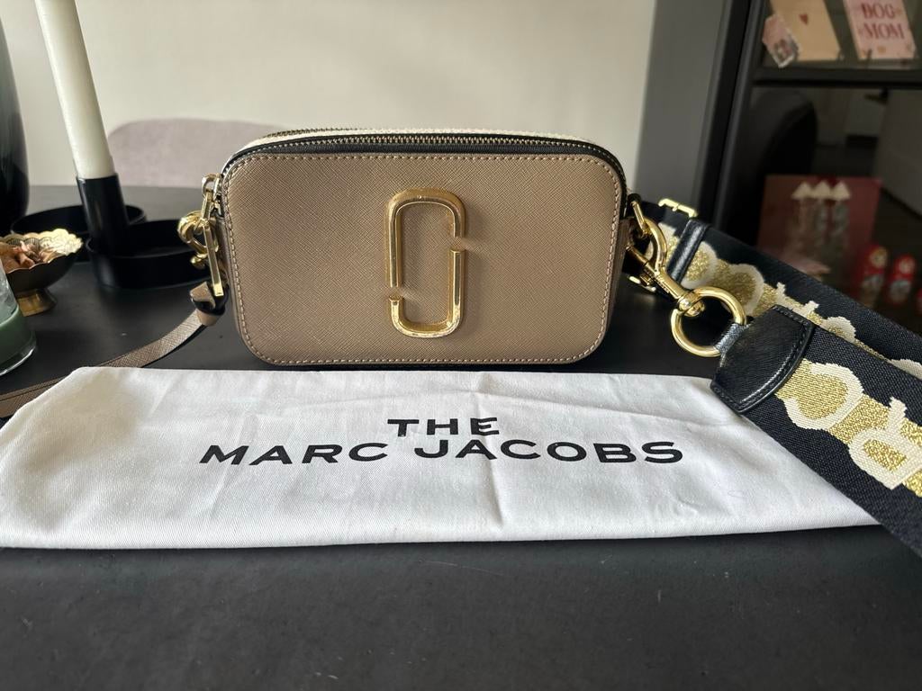 Marc Jacobs The Snapshot tas beige, Sieraden, Tassen en Uiterlijk, Tassen | Damestassen, Ophalen of Verzenden, Gebruikt, Beige