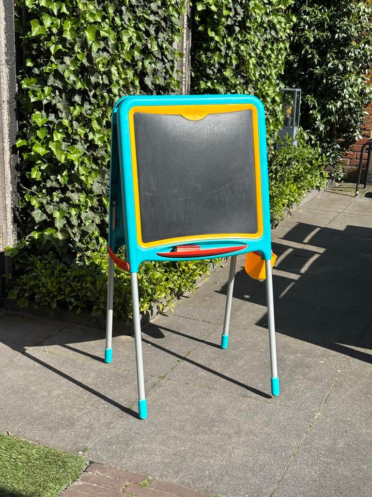 Smoby Krijt- en Magneet Whiteboard - Dubbelzijdig Tekenbord, Ophalen, Zo goed als nieuw, Knutselen