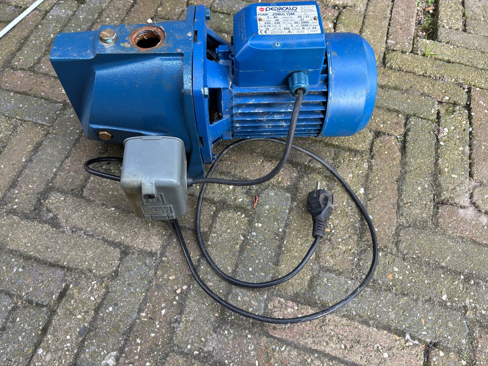 Pedrollo JSWm 10M Hydrofoorpomp - Gebruikt, Ophalen, Gebruikt, Elektrisch, Hydrofoorpomp