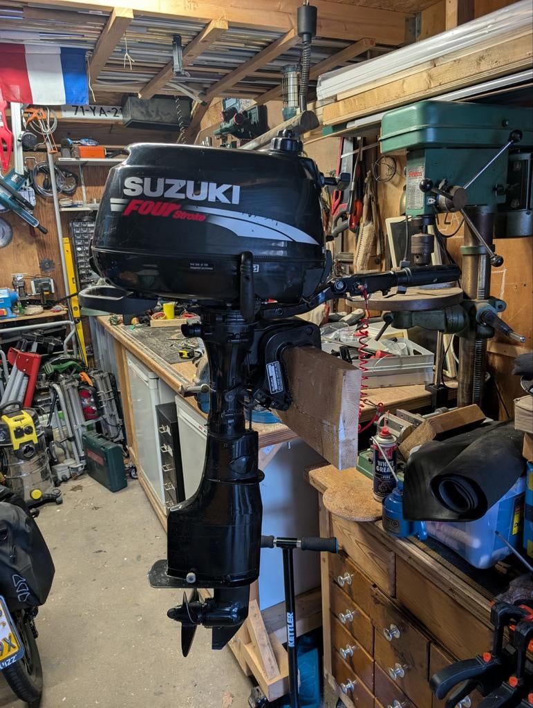 Suzuki DF4 Buitenboordmotor - Voor de Handige Sleutelaar, Ophalen of Verzenden, Gebruikt, Motor en Techniek, Motorboot