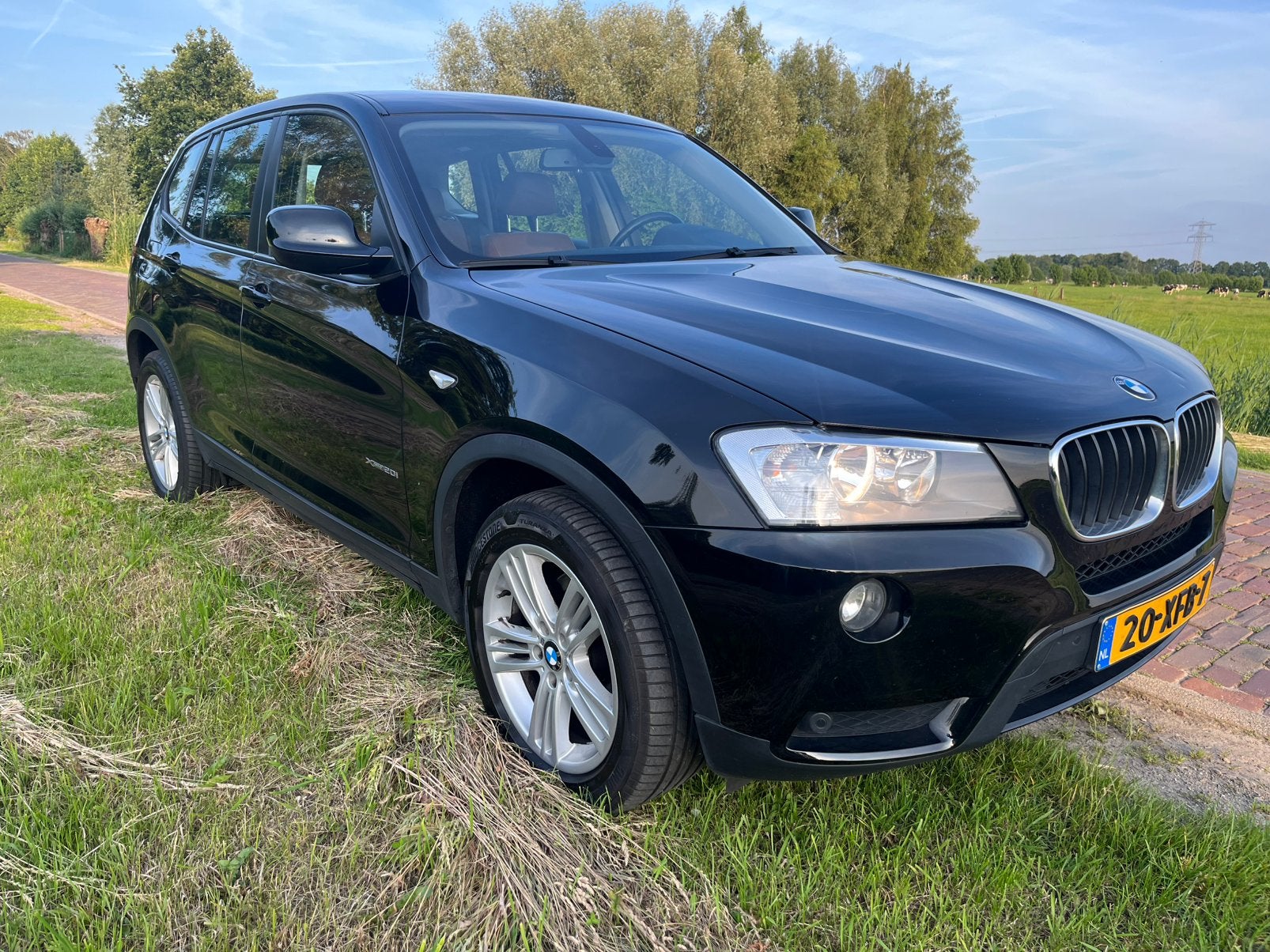 BMW X3 20I Xdrive Aut8 2012 Zwart, 4 cilinders, Zwart, Bruin, Elektronische parkeerrem