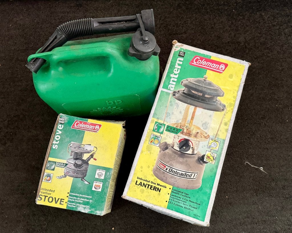 Coleman Benzinebrander en Lantaarn (ook los), Ophalen of Verzenden, Gebruikt