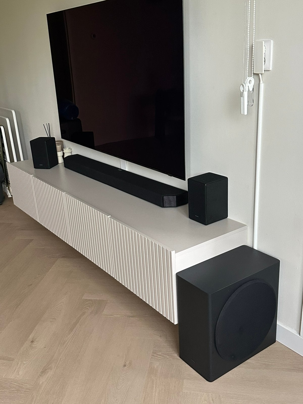 Samsung soundbar HW Q950A met ophangbeugels, Audio, Tv en Foto, Soundbars, Zo goed als nieuw, Ophalen