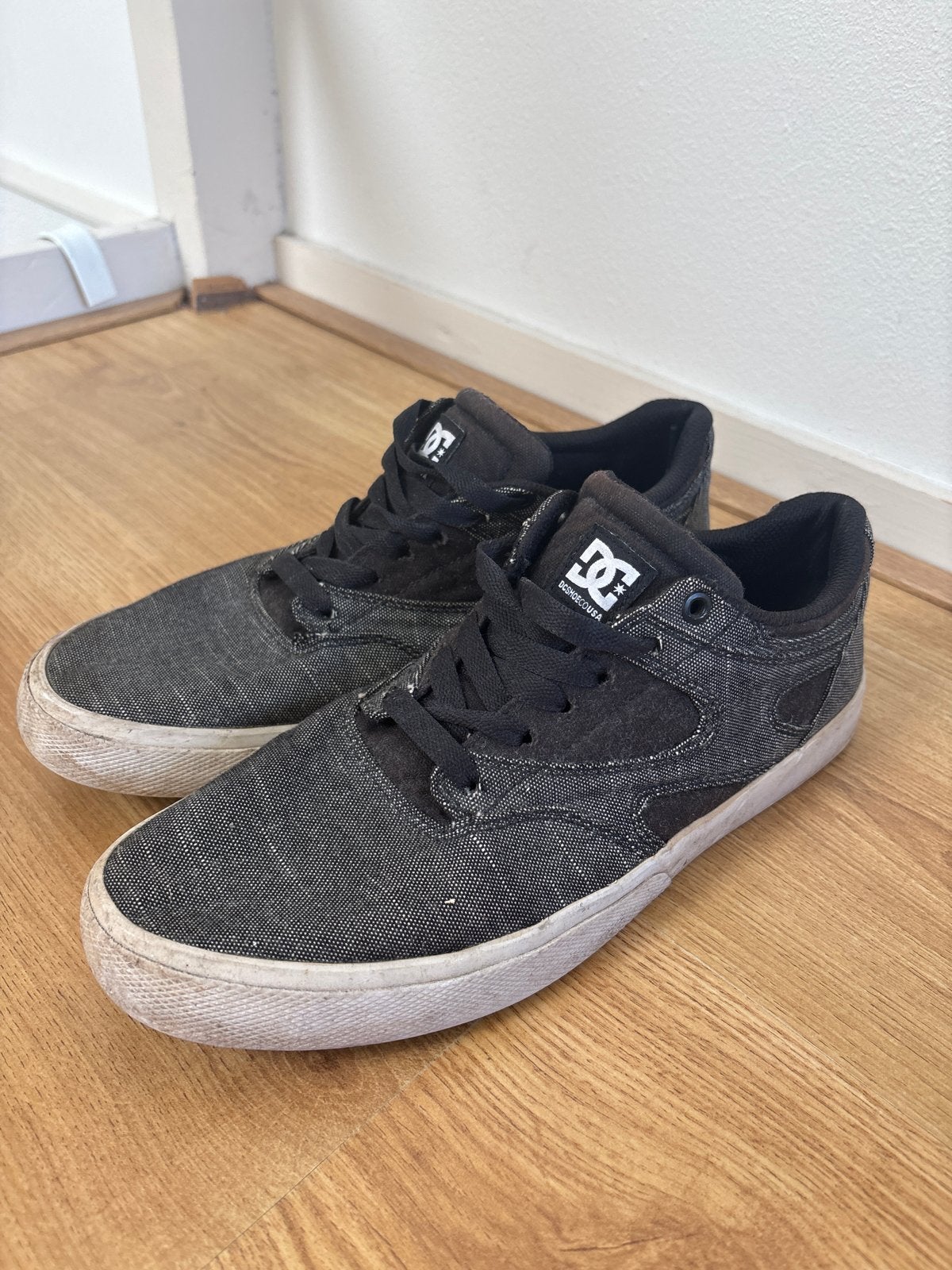 DC Kalis Vulc Skate Schoenen - Zwart/Grijs, Maat 44, Ophalen, Gedragen, Zwart, Sneakers of Gympen