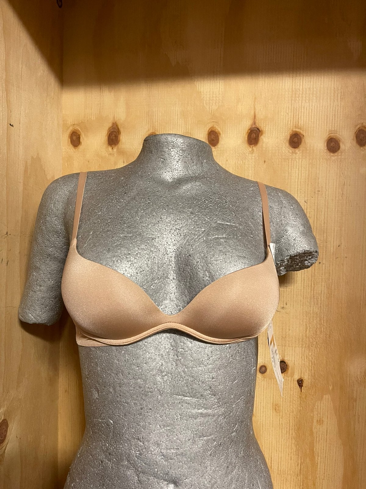 Calvin klein bh push up maat 70a Model push positive, Verzenden, Beige, BH