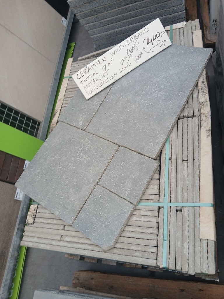 Keramische tegels wildverband, Tuin en Terras, Tegels en Klinkers, Ophalen, Keramiek, Nieuw, 10 m² of meer