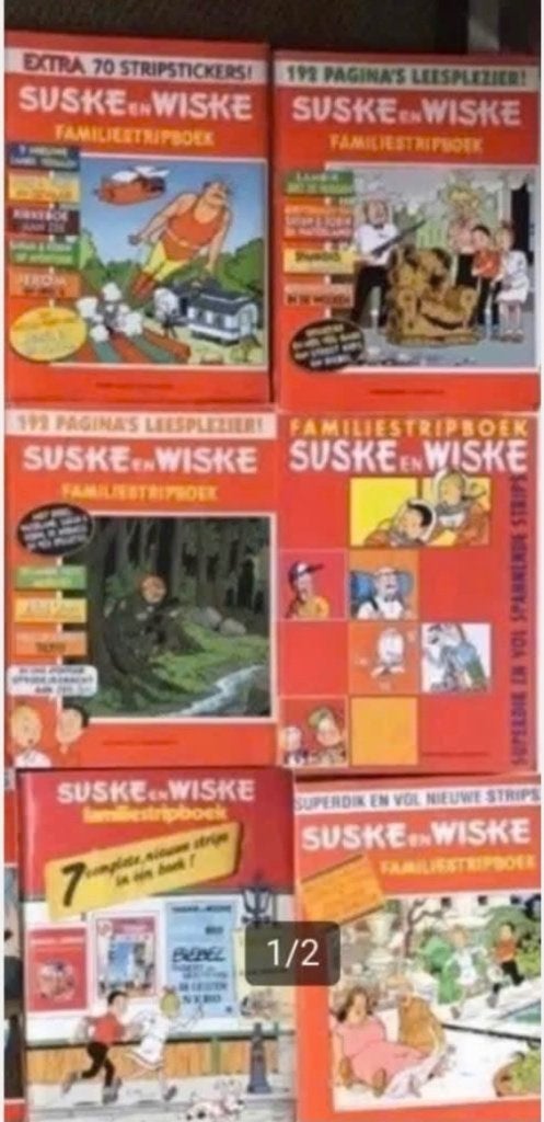 12 diverse Suske en Wiske familiestripboeken, Meerdere stripboeken, Ophalen of Verzenden, Gelezen