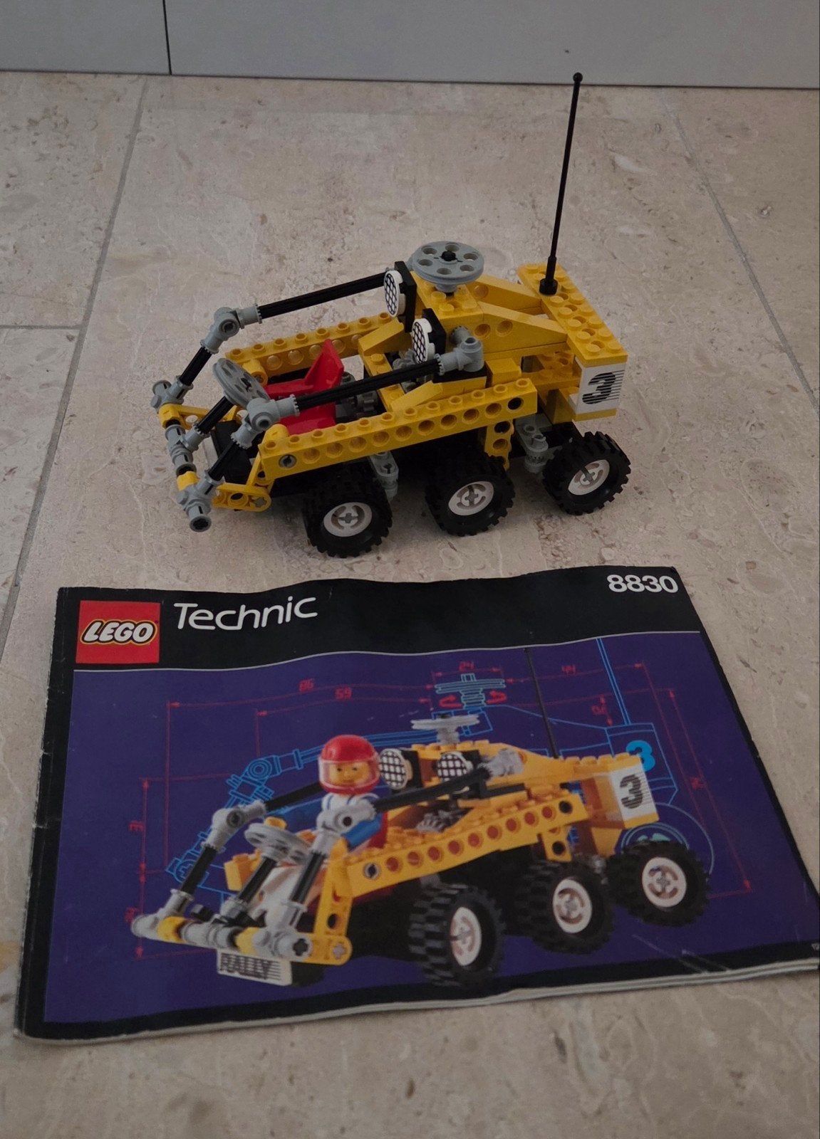 LEGO Technic 8830 Rally Racer met handleiding, Ophalen of Verzenden, Gebruikt, Overige merken