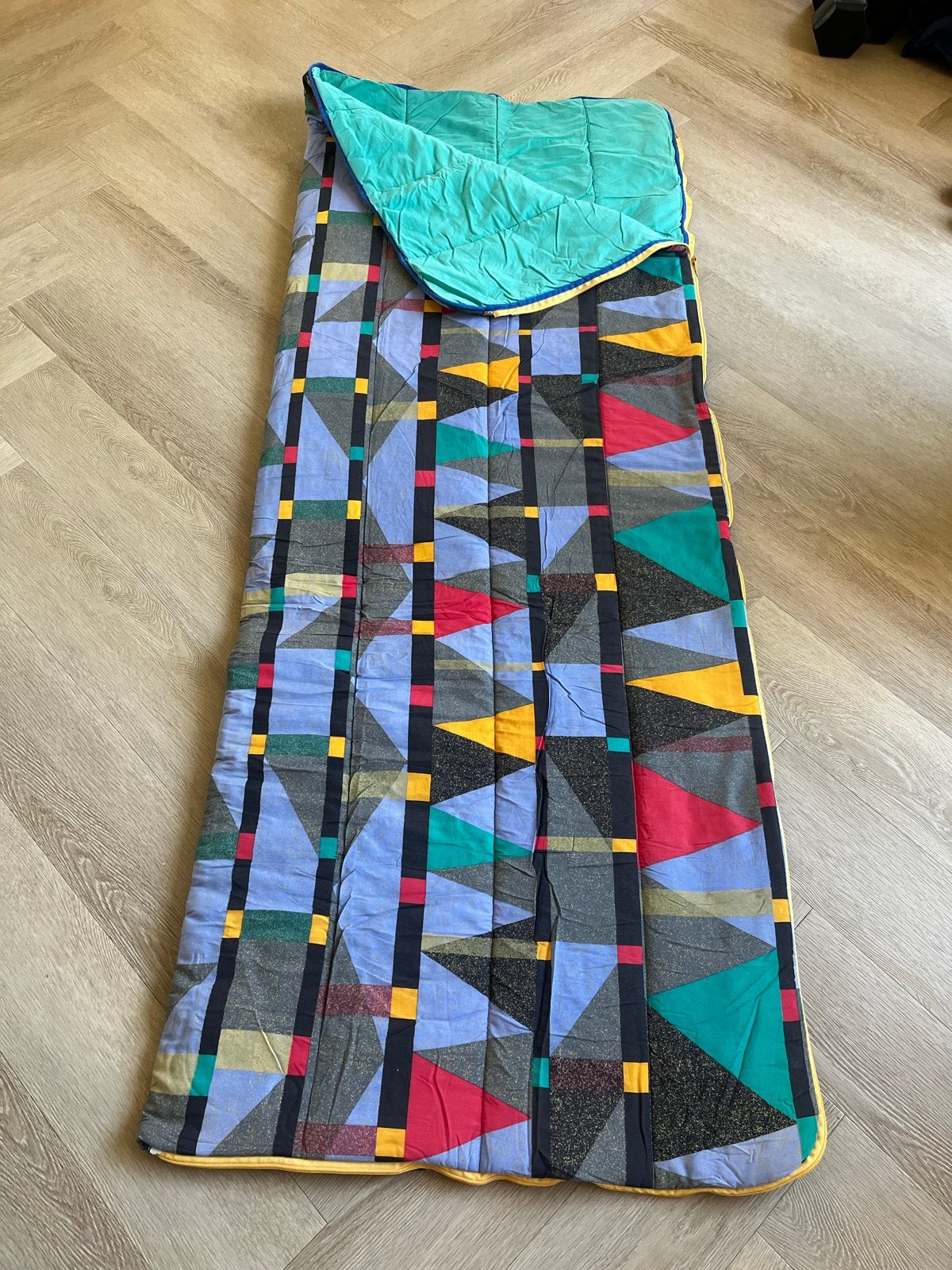 Polydaun slaapzak 1.85m x 70cm - Fris gewassen, Ophalen of Verzenden, Gebruikt