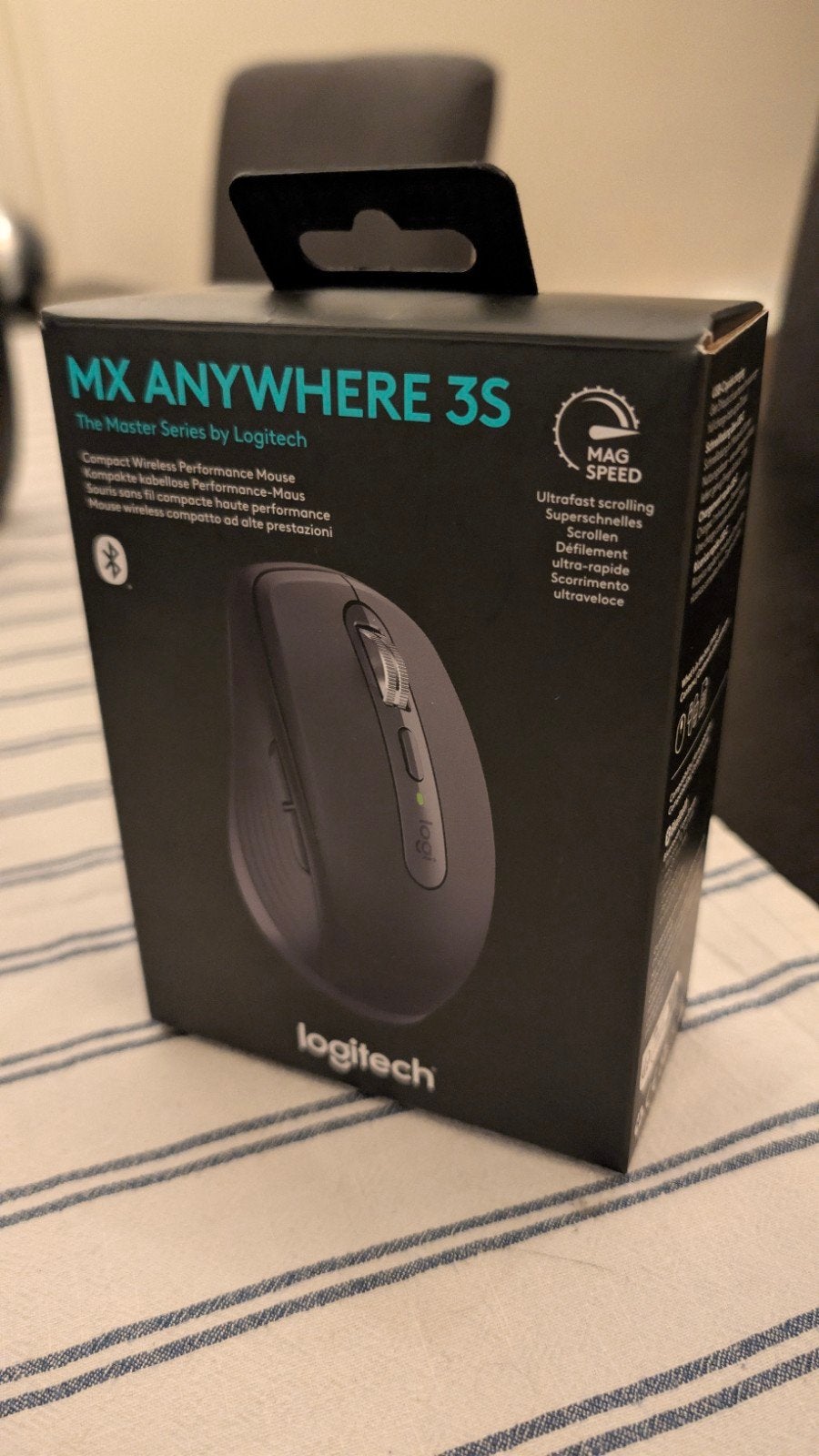 Logitech MX Anywhere 3S Bluetooth Compacte Draadloze Muis, Computers en Software, Muizen, Rechtshandig, Muis, Ergonomisch, Logitech