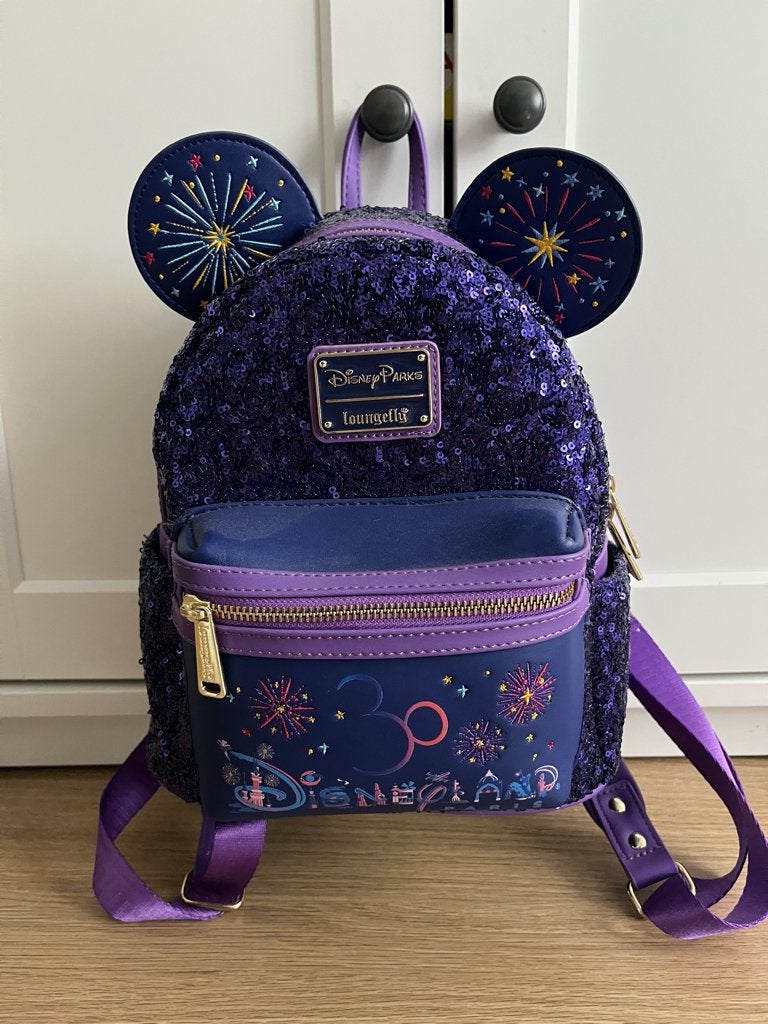 Disneyland Paris 30th Loungefly, Ophalen of Verzenden, Zo goed als nieuw, Paars, Overige typen