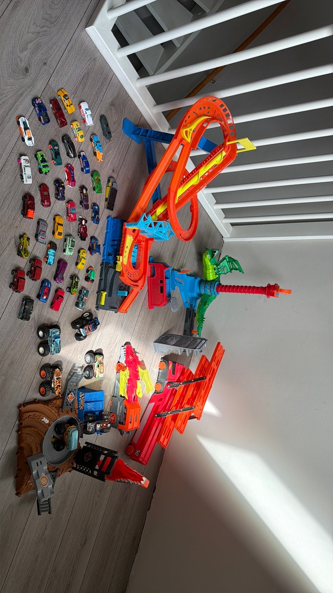 Hotwheels mega speelset, Ophalen, Zo goed als nieuw, Handmatig, Hot Wheels