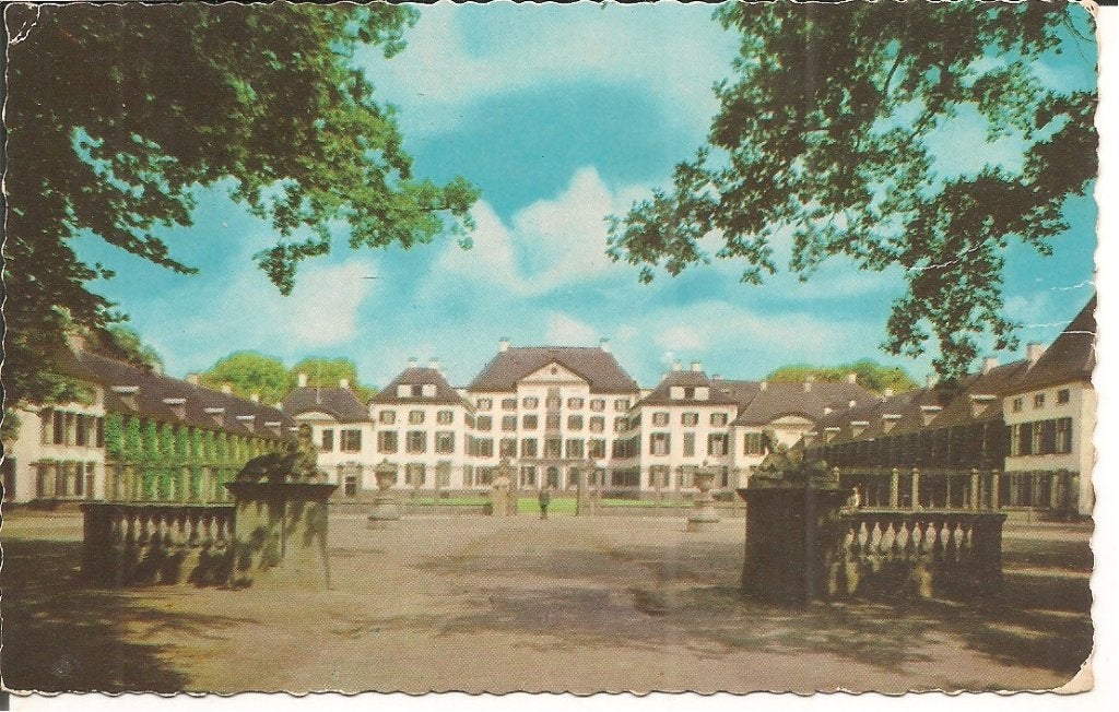 Oude ansichtkaart Paleis Het Loo Apeldoorn 1964, Ophalen of Verzenden, 1960 tot 1980, Gelopen, Gelderland
