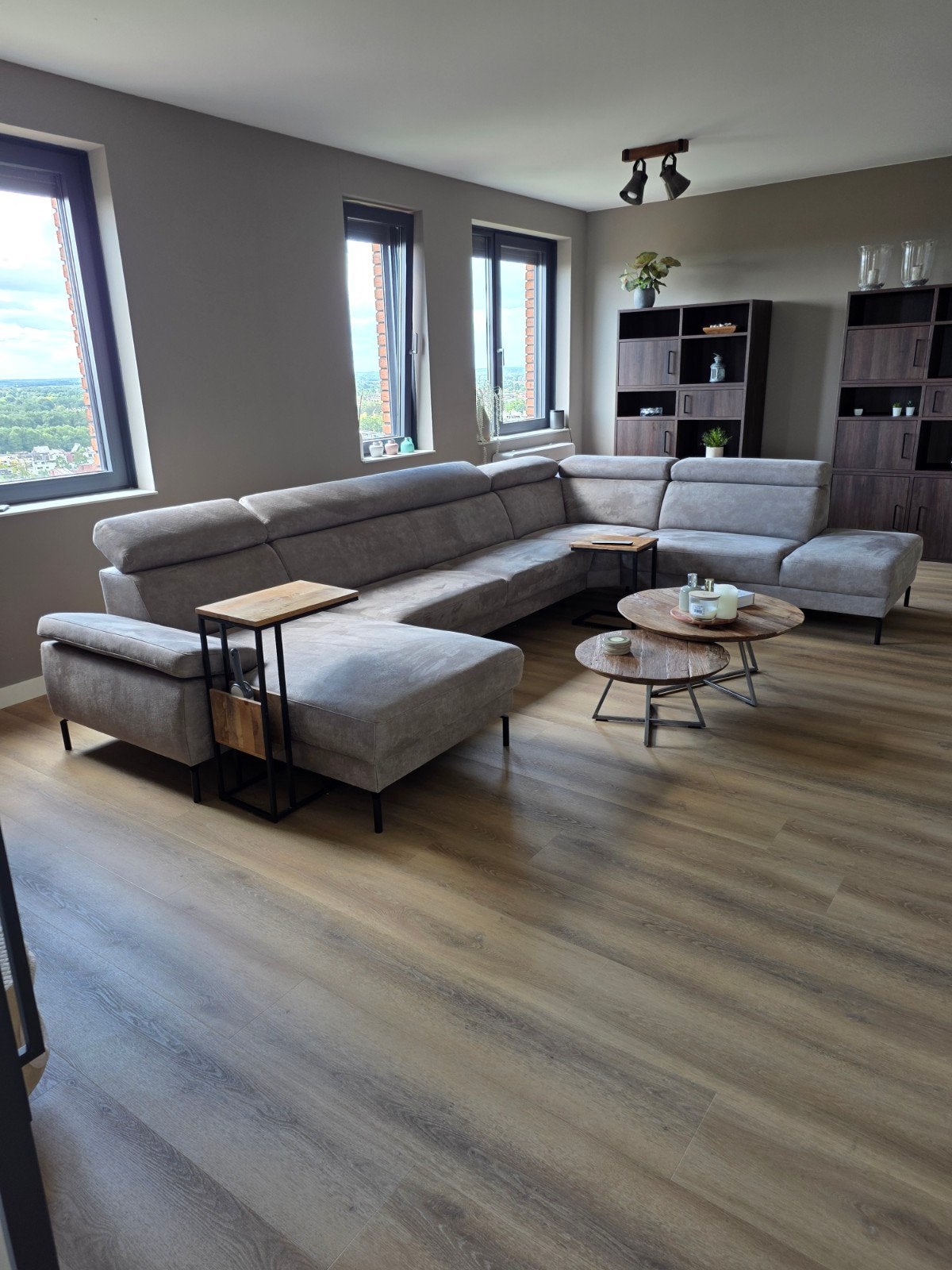 Bank Tusari microleder van Pronto - 380x250cm, Ophalen, Overige materialen, Gebruikt, Hoekbank