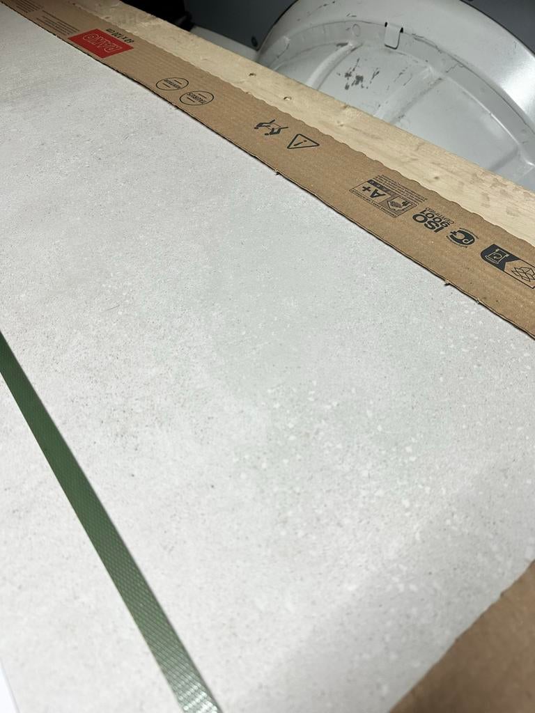 4x Vloertegel 60x120cm Betonlook Lichtgrijs Nieuw, Ophalen, 60 cm of meer, Nieuw, Minder dan 5 m²